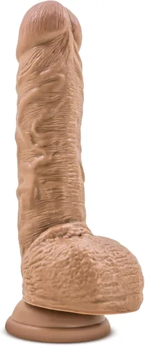 Miniatura 5 de Blush Au Naturel Big Billy Cock - Consolador realista de 9 pulgadas con ventosa con bolas, detalle realista de doble densidad, compatible con anillo