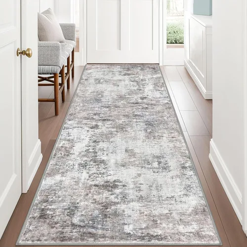 Miniatura 23 de Lansny Alfombra pequeña abstracta de 2 x 3 pies, alfombra de entrada, alfombra lavable para puerta de entrada, alfombra lavable antideslizante