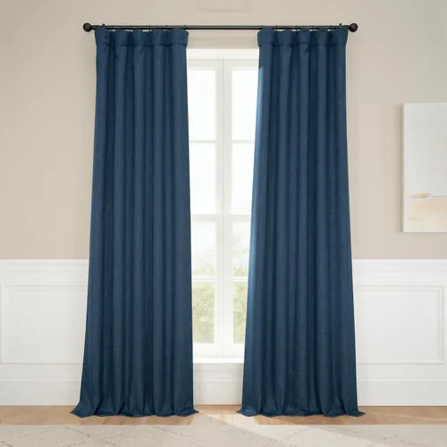 Miniatura 13 de HPD Half Price Drapes - Cortinas de lino sintético para sala de estar (2 paneles) - 100 pulgadas de ancho x 84 pulgadas de largo - Cortinas