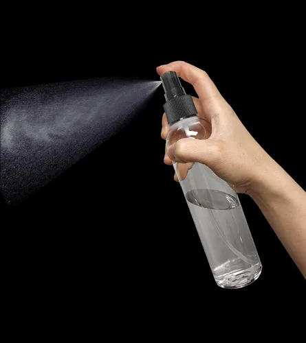 Miniatura 4 de ljdeals botellas de spray de plástico transparente de 8 oz, rociador de llovizna fina negro, botellas vacías recargables para aceites esenciales