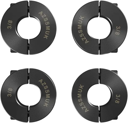 Miniatura 13 de 1" agujero doble Split eje collar negro óxido conjunto tornillo estilo (4 PCS)