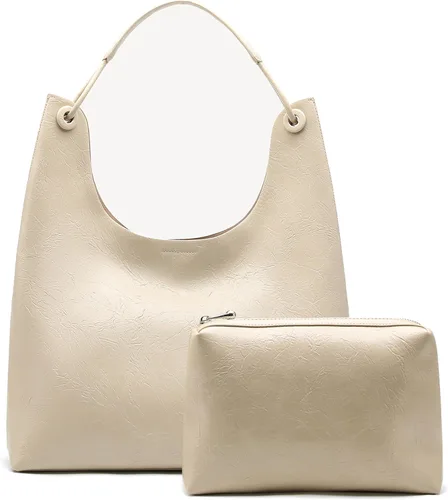 Miniatura 25 de NEWBELLA Bolso Hobo para mujer - Bolso de hombro y bandolera de cuero sintético, bolso de mano espacioso para el trabajo y uso diario