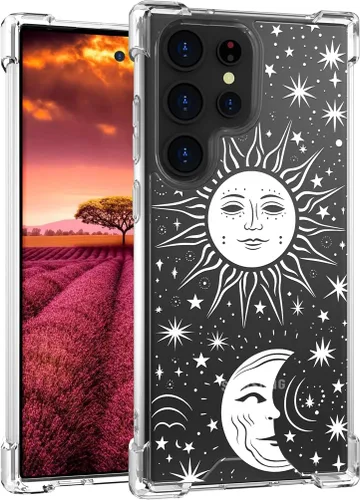Miniatura 12 de Compatible con Samsung Galaxy S23 - Funda transparente para mujeres y niñas, diseño transparente (formas geométricas de arte abstracto)