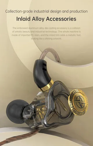 Miniatura 7 de FEDAI Auriculares con monitor de oído X1, auriculares con cable de sonido superior 1DD, auriculares profesionales con aislamiento de sonido