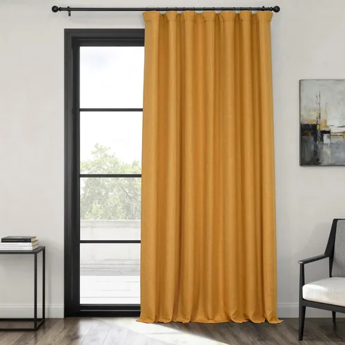 Miniatura 15 de HPD Half Price Drapes - Cortinas de lino sintético para sala de estar (2 paneles) - 100 pulgadas de ancho x 84 pulgadas de largo - Cortinas