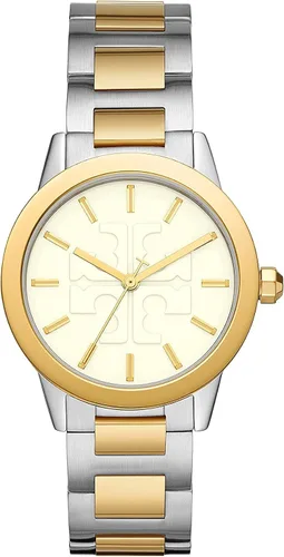 Tory Burch Gigi Reloj de acero inoxidable bicolor plataoro, talla única, Dos tonos plataoro, Reloj Gigi de acero inoxidable