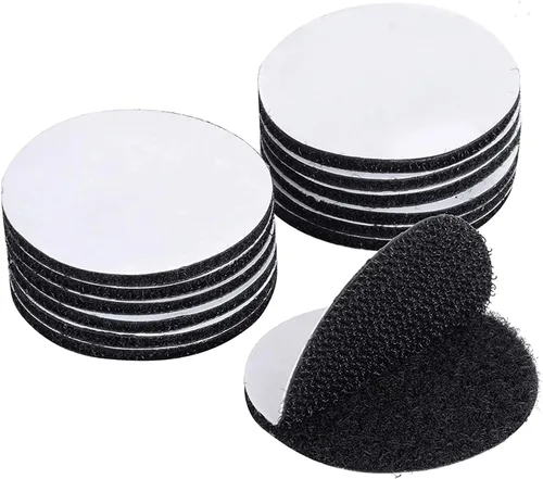BRAVESHINE 12 sujetadores de gancho y bucle de resistencia industrial, cintas adhesivas de doble cara, cintas antideslizantes para alfombras para