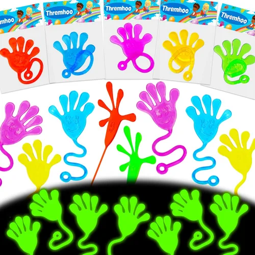 Miniatura 9 de 24 piezas de manos adhesivas para niños, regalos de fiesta, obsequio, relleno de huevos, relleno de bolsa de dulces, juguete de caja del tesoro