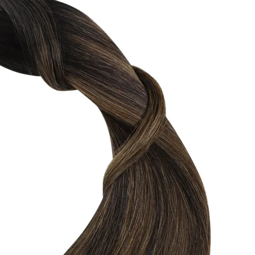 Miniatura 9 de YoungSee Extensiones de Cabello Humano con Cinta Balayage Extensiones de Cabello con Cinta Marrón Oscuro Extensiones de Cabello con Cinta Ombre