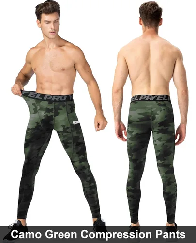 Miniatura 23 de SPVISE Pantalones de compresión para hombre, leggings para deportes, gimnasio, mallas atléticas frescas y secas, capa base para correr, fútbol