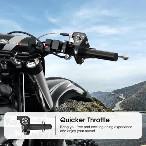 Miniatura 6 de Throttle Grip Throttle Cable Motorcycle 22mm Universal CNC Aluminum Accelerator Throttle Twist Grips Handlebars for KLX CR CRF EXC XR TTR CB SSR ATV
