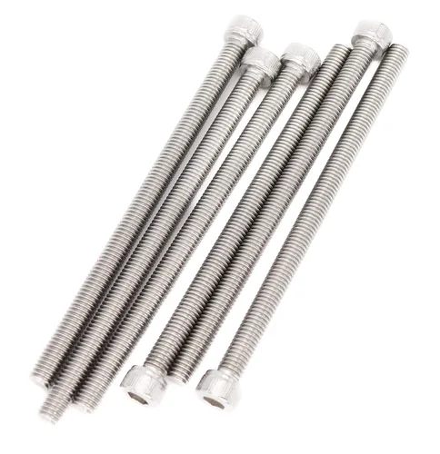 Miniatura 7 de Tornillos hexagonales extra largos de acero inoxidable 304 M3 x 4.331 in - 0.020 in de paso