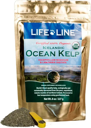 Miniatura 8 de Life Line Algas Marinas Oceánicas Orgánicas Certificadas por USDA para Mascotas y Ganado Apoya la Salud de la Piel y el Pelaje, la Función