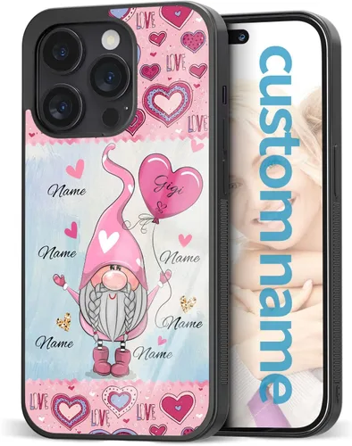 Miniatura 10 de Fundas para teléfono con nombre, diseño de flores rosadas y mariposas, para el Día de la Madre para iPhone 6 7 8 11 12 13 14 15 16 17 Pro Max Plus