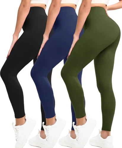 Miniatura 7 de Natural Feelings Buttercloud - Paquete de 3 leggings para mujer, cintura alta, pantalones de yoga suaves como la mantequilla, para uso diario