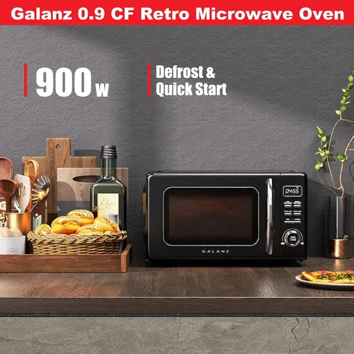 Miniatura 3 de Galanz Horno microondas retro + placa eléctrica Elite Gourmet