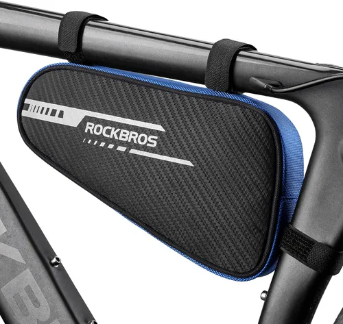 Miniatura 7 de ROCKBROS Bolsa de bicicleta Bolsa de marco de bicicleta Bolsa de almacenamiento triangular para bicicleta Bolsa de accesorios de bicicleta Paquete