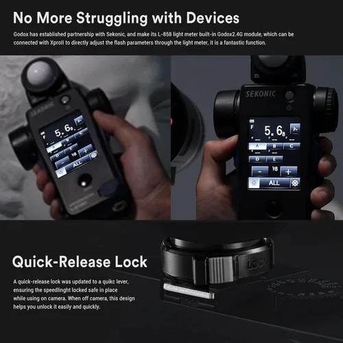 Miniatura 5 de Godox XProII-F XProIIF TTL Disparador de flash inalámbrico para cámaras Fuji, transmisor de flash inalámbrico 2.4G HSS 1/8000S, conexión Bluetooth