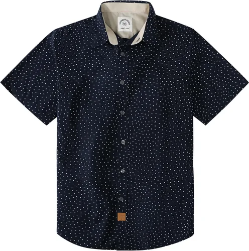 Miniatura 19 de Dubinik® Camisas de manga corta con botones para hombre, 100% algodón, a cuadros, camisas casuales con bolsillo