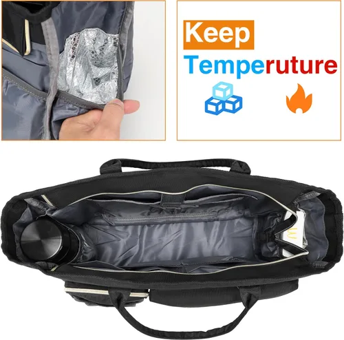 Miniatura 6 de Bolsa de mano para laptop, bolsa de mano para profesores para mujer, trabajo, 15.6 pulgadas, bolsa de mano para computadora portátil, bolsa de mano