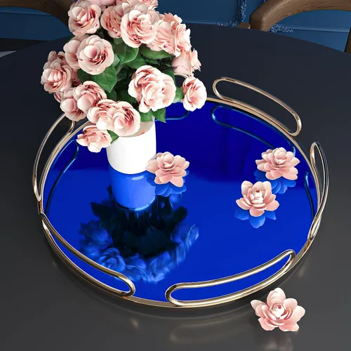 Miniatura 4 de VEELIKE Papel tapiz de vinilo metálico azul brillante de 15.7''x118'', despegar y pegar, vinilo espejo azul no reflectante, rollo de vinilo adhesivo