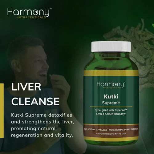 Miniatura 12 de Kutki Supreme - Medicina ayurvédica Harmony Nutraceuticals para una piel sana, sistemas inmunológicos y respiratorios - 120 cápsulas orgánicas