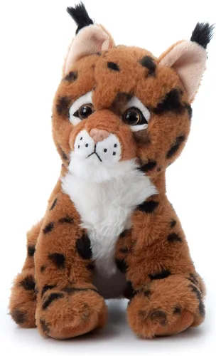 Miniatura 2 de The Petting Zoo Peluche Bobcat, regalos para niños, animales salvajes del zoológico Onez, juguete de peluche Bobcat de 9 pulgadas