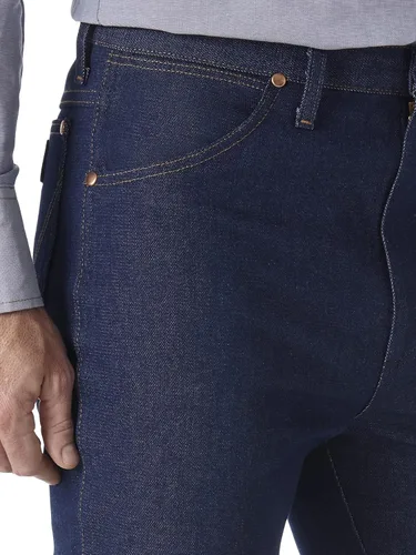 Miniatura 4 de Wrangler Jeans ajustados elásticos de corte vaquero para hombre, Azul