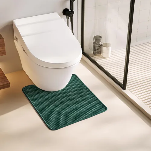 Miniatura 86 de TYUU Alfombras de Baño Antideslizantes Lavables, Tapete de Baño Súper Absorbente Delgado de Pila Baja para Secar Rápido, Alfombra de Baño Pequeña