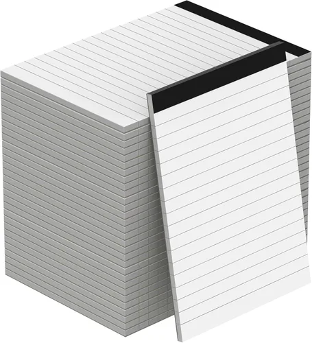 Miniatura 8 de 6 piezas de recambios para bloc de notas de 3 x 5 pulgadas, mini cuaderno de notas en blanco con 30 hojas cada bloc, papel rayado de reglas
