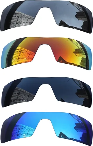 4 pares de lentes polarizadas de repuesto para gafas de sol Oakley Oil Rig de ajuste perfecto, inastillables, antiarañazos, paquete económico