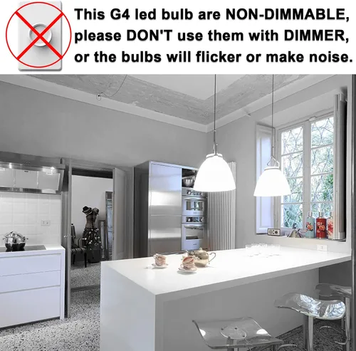 Miniatura 9 de TAIYALOO Bombilla LED G4 de 5 W 5000 K, luz diurna blanca bi-pin T3 JC tipo 12 V CA/CC 40 W, equivalente a halógeno, no regulable para iluminación
