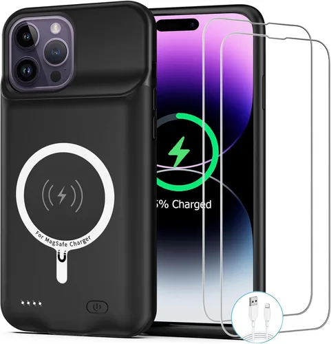 Miniatura 13 de Funda de batería para iPhone 8/7/6S/6/SE 2020/SE 3, 10000mAh Funda protectora de carga portátil recargable compatible con iPhone 8/7/6S/6/SE 2020/SE