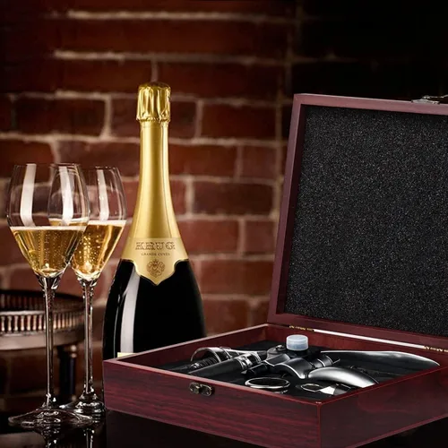 Miniatura 6 de Abridor de vino, Abridor de botellas de vino, Accesorios de vino Aireador Kit de abridor de vino, Juego de sacacorchos de vino tinto con estuche