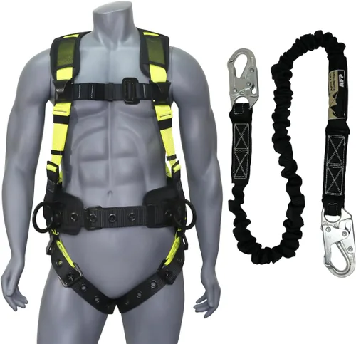 Miniatura 17 de Kit de arnés de protección contra caídas cómodo AFP Demon – Arnés de seguridad de cuerpo completo OSHA/ANSI PPE para trabajo de construcción