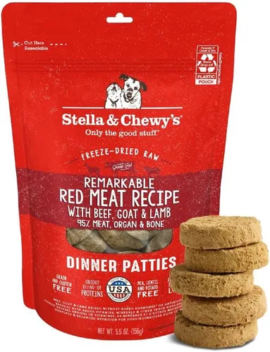Miniatura 17 de Stella & Chewy's Empanadas crudas liofilizadas – Receta de cordero Dandy – Alimento para cachorros y perros con alto contenido de proteínas sin