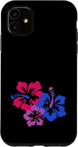 Miniatura 8 de Funda para iPhone 13 Pro Bisexual Bi Pride Sutil Hibiscus Flower Hawaii LGBT LGBTQ