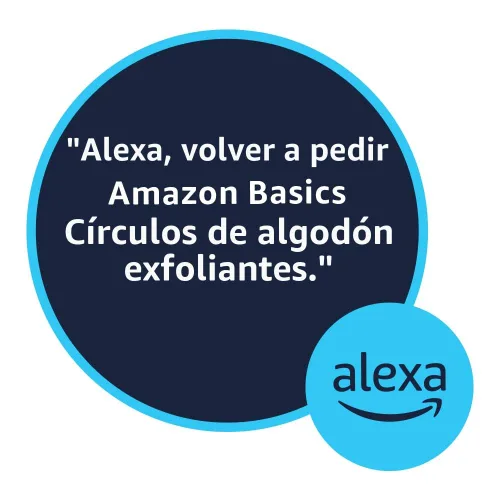 Miniatura 5 de Amazon Basics - Círculos exfoliantes de algodón, 100 unidades (paquete de 1)