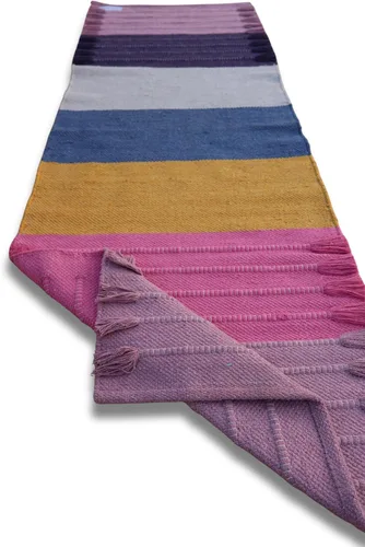 Miniatura 30 de Jaipur Art & Rugs - Alfombra de yoga de algodón, respetuosa con el medio ambiente, tejida a mano, gruesa (0.945 x 2.835 x 0.197 in)