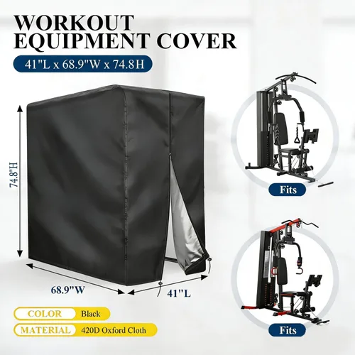 Miniatura 2 de Funda para equipo de entrenamiento, 420D Oxford para equipo de gimnasio en casa, protege para equipo de gimnasio en casa/equipo de gimnasio