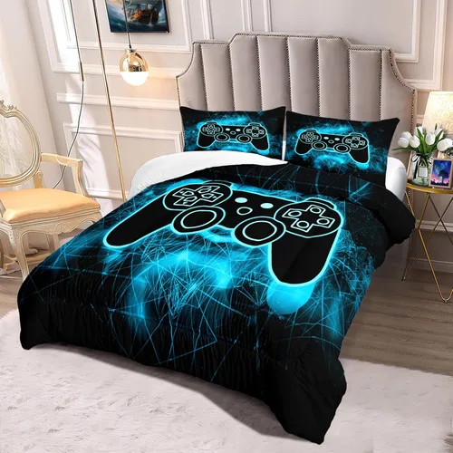 Miniatura 5 de Ropa de cama gamer, juegos de ropa de cama gaming para niños, juegos de ropa de cama tamaño twin para niños, juegos de ropa de cama para niños