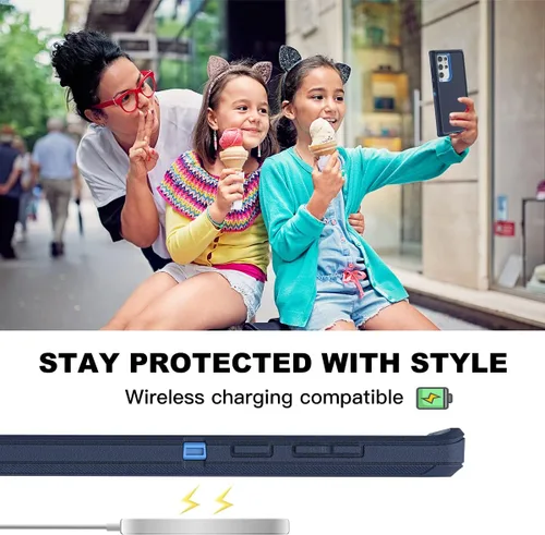 Miniatura 7 de AICase para Galaxy S22 Ultra con protector de pantalla, funda resistente a caídas con protección completa, cuerpo completo, robusta, a prueba