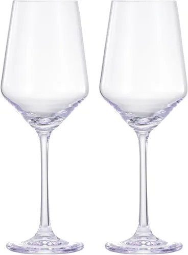 Miniatura 6 de Khen Copas de vino de cristal de colores, juego de 2, vasos de tallo grande de 12 onzas, ideales para todas las ocasiones y celebraciones Arándano