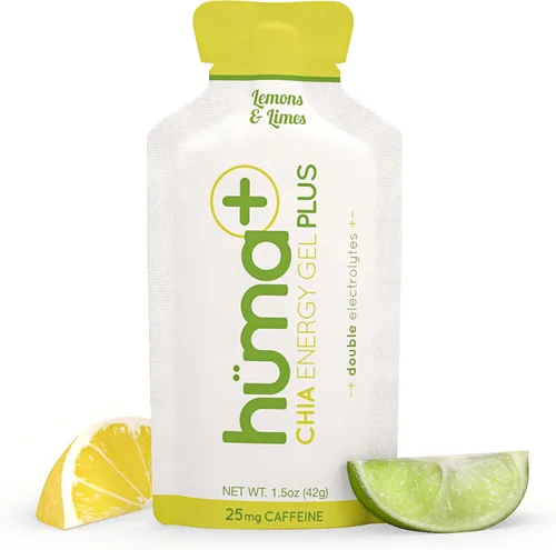Miniatura 10 de Huma Plus (Electrolitos Dobles) Gel Energético de Chía, Paquete Variado - Amigable con el Estómago, Geles Energéticos de Alimentos Reales