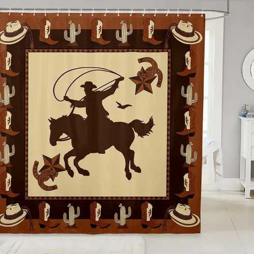 Miniatura 23 de Lindas cortinas de ducha para niños, cortinas rústicas de gallina, decoración de dormitorio de niñas y adultos, girasoles animales, plantas