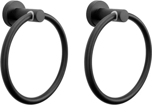 Miniatura 21 de NearMoon Anillo de Toalla de Baño, Accesorios de Ferretería de Baño - Soporte de Toalla de Mano de Acero Inoxidable Engrosado para Baño, Colgador