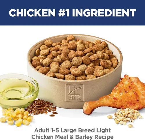 Miniatura 3 de Hill's Science Diet Large Breed Light Adult - Alimento seco para perros adultos de 1 a 5 años, proteína de calidad para apoyo al control