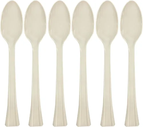 Miniatura 10 de Lillian tablesettings 48 cubiertos de plástico., tenedores, Transparente Claro