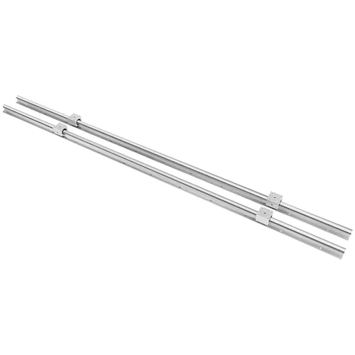 Miniatura 8 de OrangeA - Riel lineal 2 piezas SBR16-78.740 in, 2 rieles de guía lineal y 4 bloques de rodamientos de carro, kit de riel CNC Diapositiva lineal