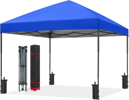 Miniatura 21 de ABCCANOPY Tienda de campaña desplegable de 10 x 10, refugio instantáneo de fácil instalación con bolsa con ruedas, toldo resistente al aire libre
